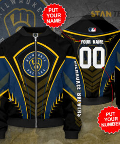 Milwaukee Brewers Bomber Jacket Custom name