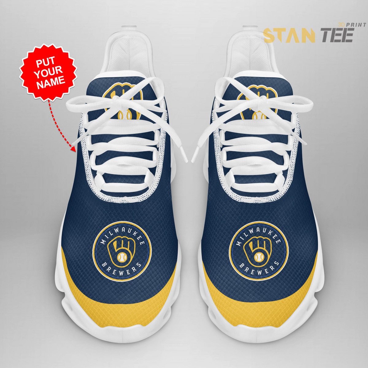 Personalised Milwaukee Brewers sneakers - MLB shoes
