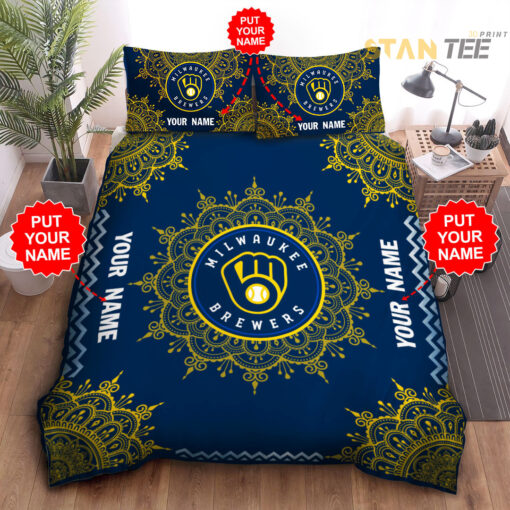 Milwaukee Brewers bedding set 01