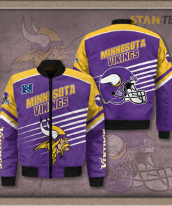 Minnesota Vikings 3D Bomber Jacket 01