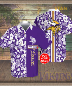 Minnesota Vikings 3D Hawaiian Shirt 01