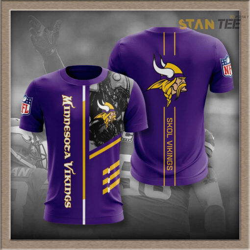 Minnesota Vikings 3D T shirt 01