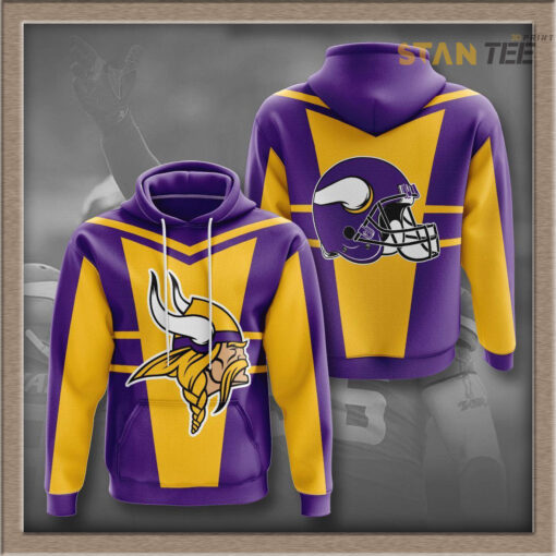 Minnesota Vikings 3D hoodie 01