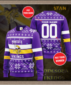 Minnesota Vikings 3D sweater 01