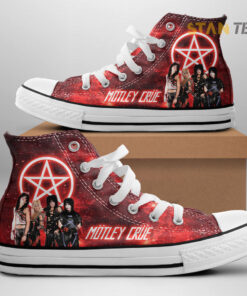 Motley Crue High Top Canvas Shoe OVS29523S2 Design 1