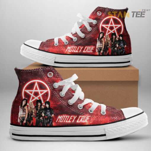 Motley Crue High Top Canvas Shoe OVS29523S2 Design 1