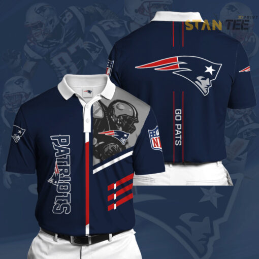 New England Patriots 3D Polo 01