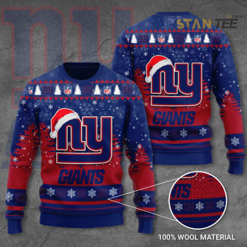 New York Giants 3D Ugly Sweater