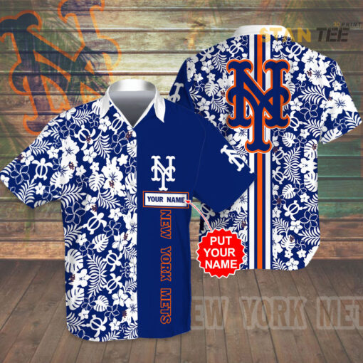 New York Mets 3D Hawaiian Shirt Hawaiian Shorts 01