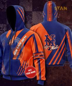 New York Mets 3D Zip Up hoodie