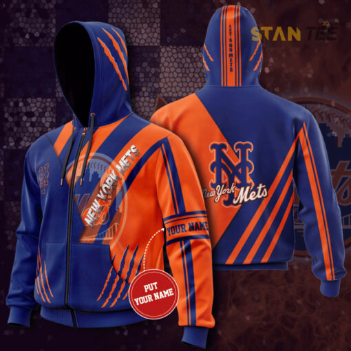 New York Mets 3D Zip Up hoodie