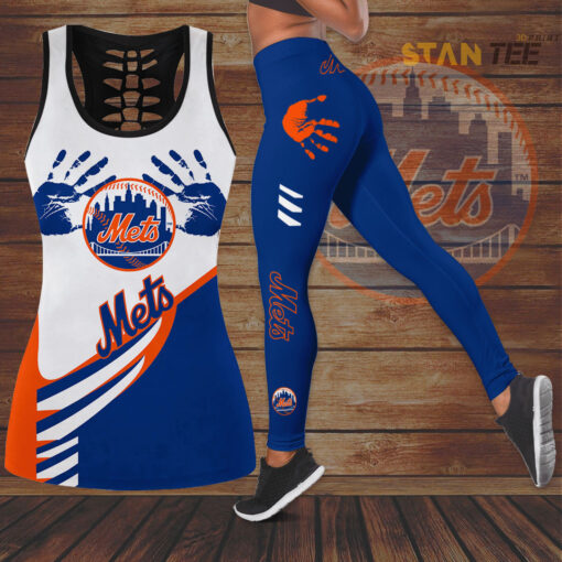 New York Mets Hollow Tank Top Leggings