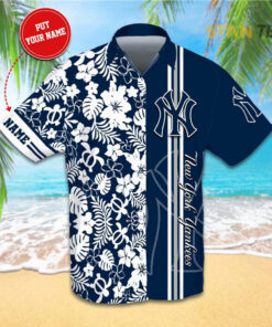 New York Yankees 3D Hawaiian Shirt 01