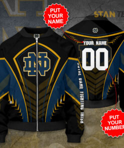 Notre Dame Fighting Irish 3D Bomber Jacket 01