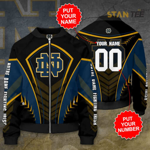 Notre Dame Fighting Irish 3D Bomber Jacket 01