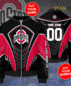 Ohio State Buckeyes 3D Bomber Jacket 01