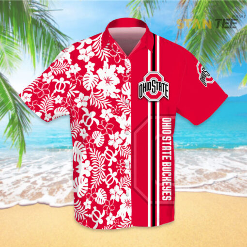 Ohio State Buckeyes 3D Hawaiian 01