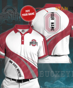 Ohio State Buckeyes 3D Polo 01