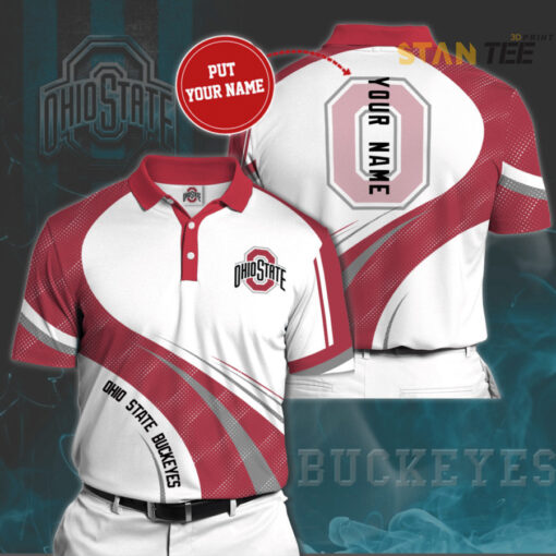 Ohio State Buckeyes 3D Polo 01