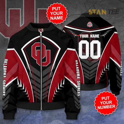 Oklahoma Sooners 3D Bomber Jacket 01