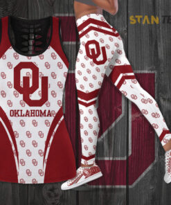 Oklahoma Sooners Hollow Tank Top Leggings 01