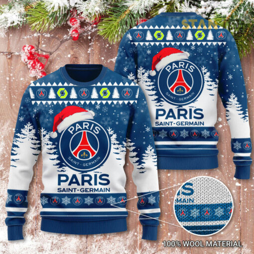 Paris Saint Germain PSG 3D Christmas Sweater 2022