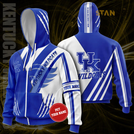 Personalized Kentucky Wildcats Zip up Hoodie