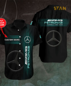 Personalized Petronas F1 short sleeve shirt PMERAMGS5