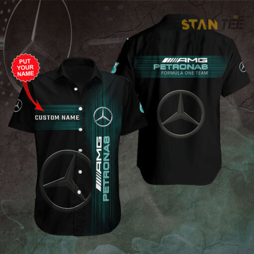 Personalized Petronas F1 short sleeve shirt PMERAMGS5