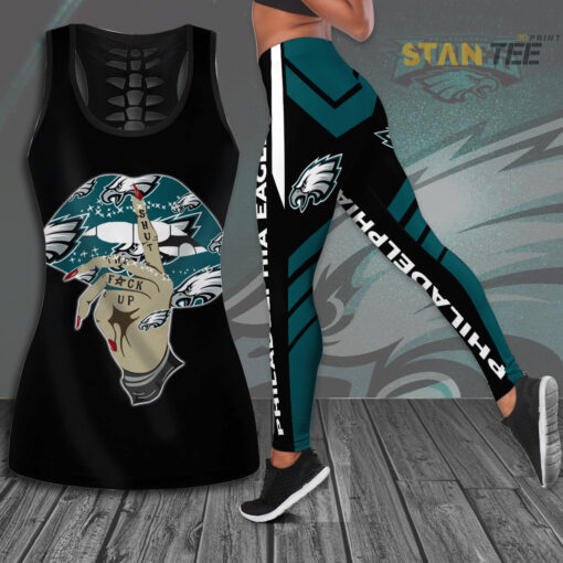 Philadelphia Eagles Hollow Tank Top Leggings 01