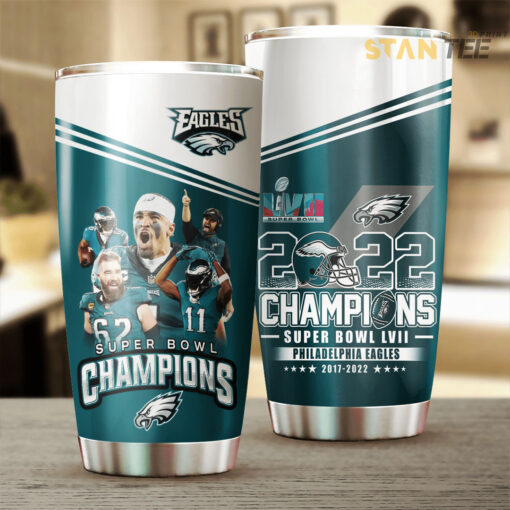 Philadelphia Eagles Super Bowl LVII Tumbler Cup