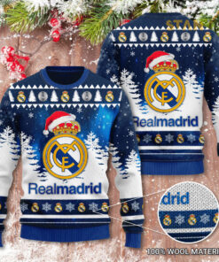 Real Madrid 3D Christmas Sweater 2022