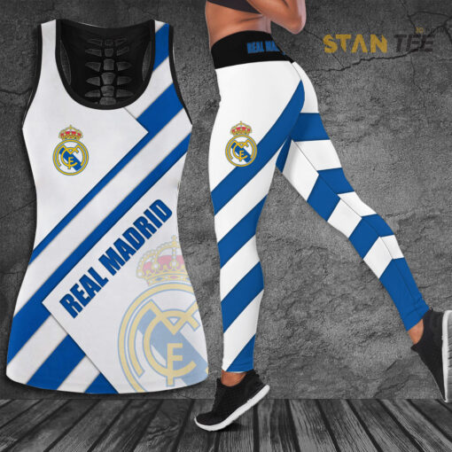 Real Madrid 3D Hollow Tank Top Leggings new 2022