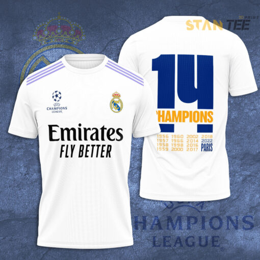 Real Madrid 3D T Shirt S1 white