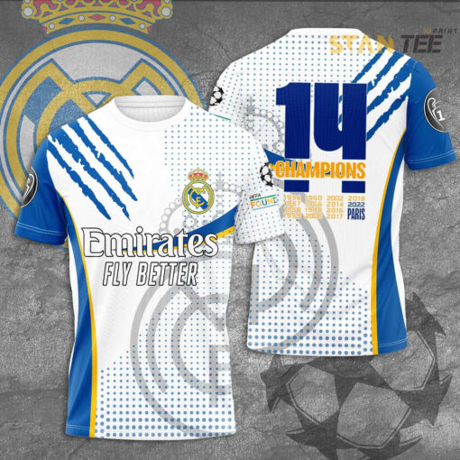 Real Madrid 3D T Shirt White