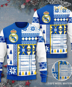 Real Madrid 3D Ugly Christmas Sweater