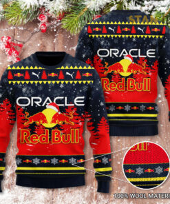 Red Bull Racing Christmas 3D Ugly Sweater 2022