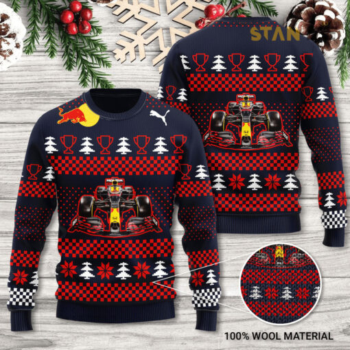 Red Bull Racing F1 3D Ugly Sweater