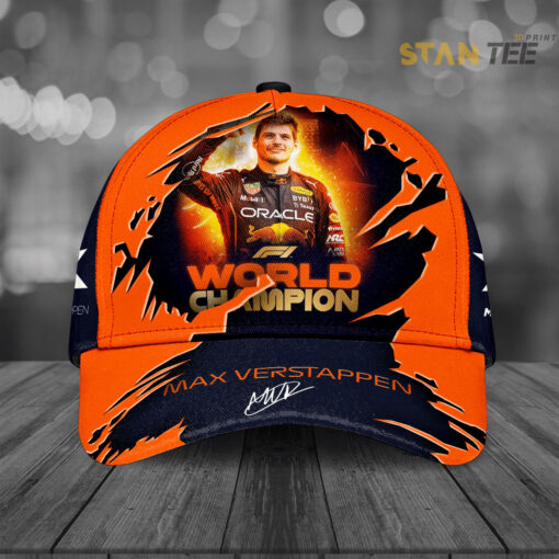 Red Bull Racing x Max Verstappen F1 World Championship Cap Custom Hat 01