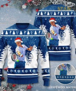 Roger Federer Christmas 3D Sweater