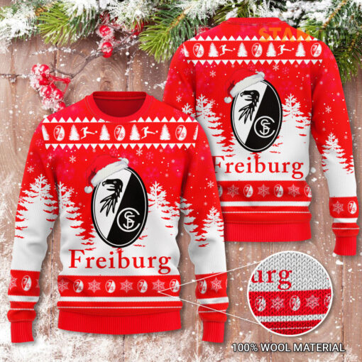 SC Freiburg 3D Christmas Sweater 2022