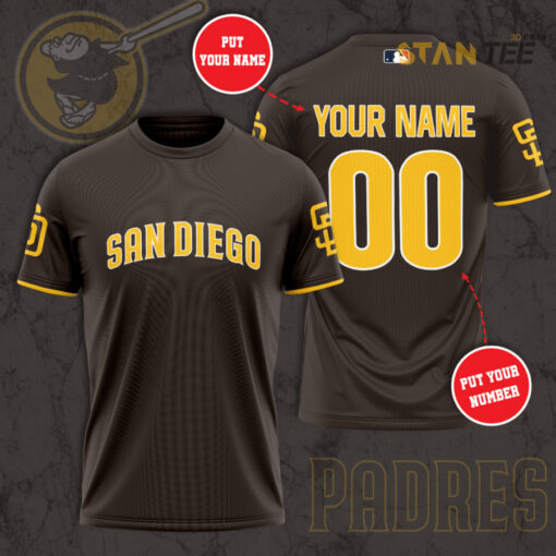 San Diego Padres 3D T shirt 01