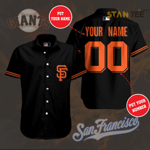 San Francisco Giants 3D Sleeve Dress Shirt 01