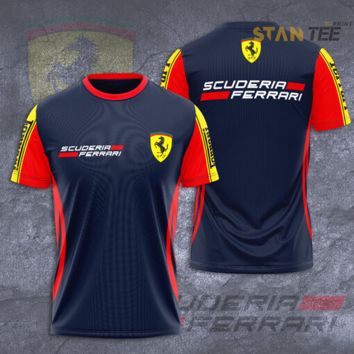 Scuderia Ferrari 2022 Team 3D T Shirt navy