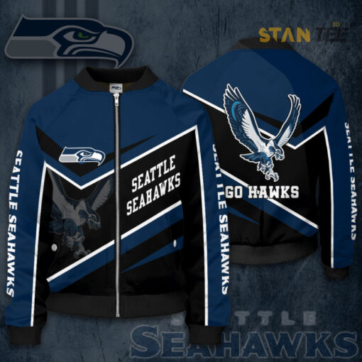 Seattle Seahawks 3D Bomber Jacket 01