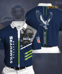 Seattle Seahawks 3D Polo 01