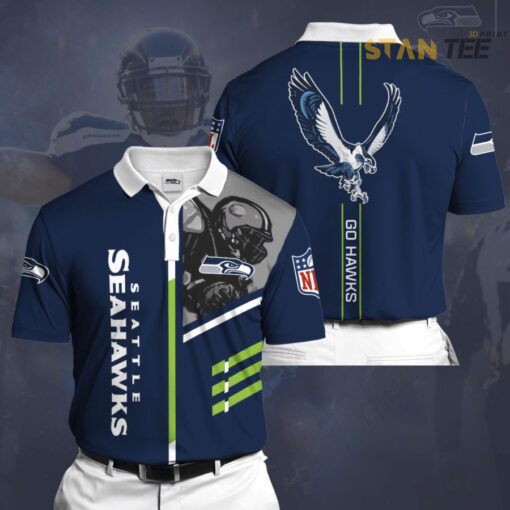 Seattle Seahawks 3D Polo 01