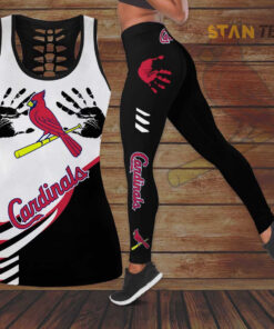 St. Louis Cardinals 3D Hollow Tank Top Leggings