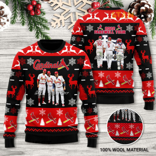 St. Louis Cardinals Farewell Tour 3D Ugly Sweater