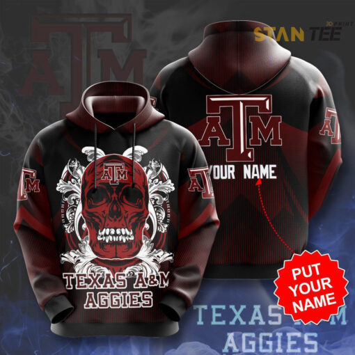 Texas AM Aggies 3D Hoodie 01